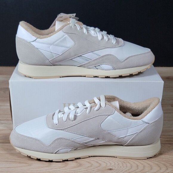 Reebok x JJJJound Classic Nylon Shoes Mens Size 9 White Athletic Sneakers FY6070 - Picture 2 of 8